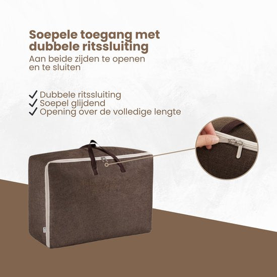 Opbergzak XXL Dekbed - 70 50 30 - Opbergtas voor Dekbed en Kleding - Kledingzak XXL