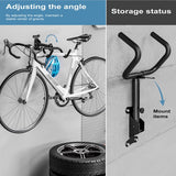 4toolz® Fiets Fiets Ophangsysteem Opklapbaar - Wandbeugel voor fiets