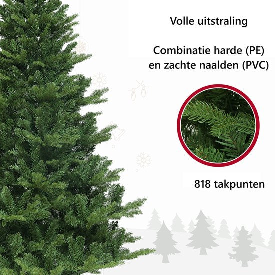 Homcom Kerstboom - natuurgetrouw - breed Ø105 x 180 cm - Groen