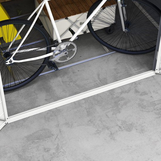 Gereedschapsschuur met ventilatieraam - kunststof met metaal - 190x240x228 cm