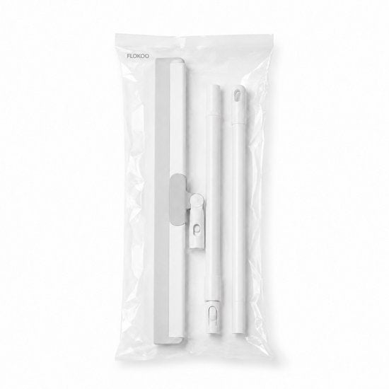 Vloertrekker met Steel – Douchewisser – Vloerwisser – Trekker voor Badkamer – Watertrekker – Vloertrekker 55 cm – Wit