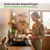 MoreCore Inductie Adapter 20cm - Inductie Adapterplaat - Inductie Beschermer - Kookplaat Beschermer - Inductieplaat - RVS