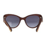 5one® Napoli - Houten Cateye dames zonnebril - grijze lens