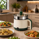DMG Supply Noodle Pan - Wit - Elektrische Kookpan - Hotpot - Noodle Kom - 1,8 L - Multicooker