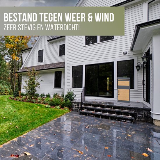 4gardenz® Pakketbrievenbus XL - Staande - Pakketbox - Antraciet