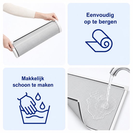 Magnetisch Insectenhor voor - 150 150 - Zelf Op te - Grijs