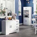 4goodz Buffetkast met 4 Laden 40x105x76 cm - Wit