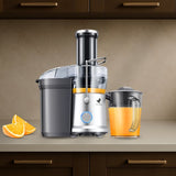 NovaWare Sapcentrifuge – Juicer voor Groenten en Fruit – Grote Vulopening & Pulpcontainer – 1200W – 1.25L - 3 Snelheden