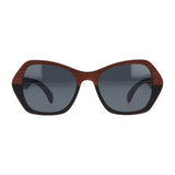 5one® Lucca XL 2-tone - Sapeli en ebony houten zonnebril voor dames