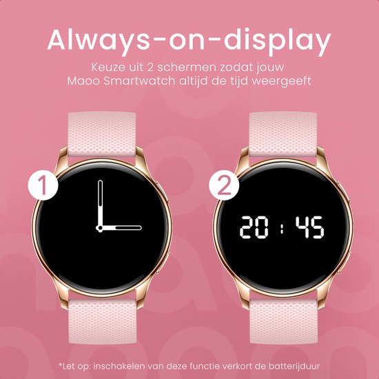 Maoo Ventura - Premium AMOLED Smartwatch Dames