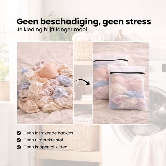 Waszakken - 7 Stuks - Wasnetten - Bescherm je Wasgoed en Wasmachine - Packing Cubes - Travel Organizer - Waszakje - Wasnetje