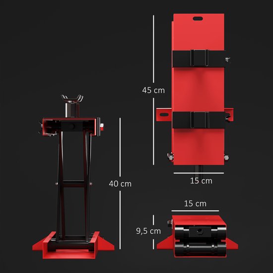 Scooterlift Verstelbare Hoogte 500 kg Capaciteit - 9,5-40 cm 45 x 15 x 9,5-40 cm