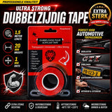 24ME® Pakket met 10 Rollen Dubbelzijdig Montagetape - Totaal 15 meter - Sterke Hechting - Transparant - Ultra Strong