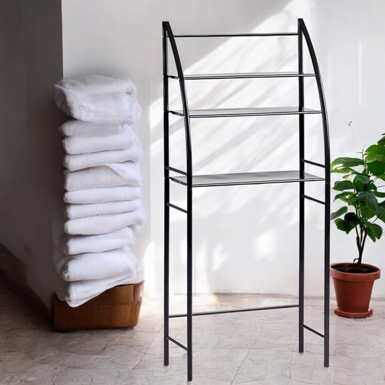 Wasmachine Ombouw - Zwart - Universeel - Wasmachine Organizer - Wasmachine Kast