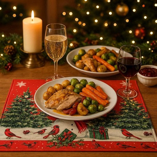 Kerst Placemat - Placemat - - - Placemat - Decoratieve Placemat - 46x30,5