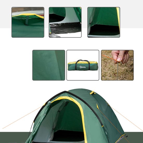4goodz Kampeertent voor 2-3 personen - met haringen