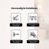 Gitaar Muurbeugel Set van 4 – Gitaarhouder Wand – Verstelbare Gitaarsteun – Universele Gitaar Wandhouder met Zachte Beschermlaag – Geschikt voor Akoestische & Elektrische Gitaar