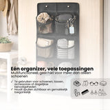 Schoenenkast Hangend - Schoenenzak 6 vakken - Opbergen van Schoenen aan Deur - Schoenenzak Zwart - Oplossing voor rondslingerende schoenen - Hoogwaardige Schoenenkast