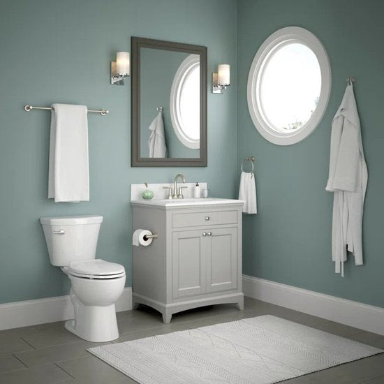 Badkamer Accessoire Set - Chroom – 4-delig – Handdoekstang, WC Rolhouder, Handdoekring & Haak – RVS – Wandbevestiging – Modern Design