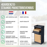 4gardenz® Pakketbrievenbus XL - Staande - Pakketbox - Antraciet