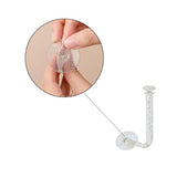 Scrunchie Houders - 2 Stuks - Zelfklevend - Muurhouder - 11 cm x 5 cm - Transparant - Haarelastiekjes houder - Elastiekjes houder - Sieradenhouder - Armband Houder - Sieraden Display - Sieraden Houder