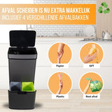 4cookz® Smart Waste Prullenbak Afvalscheiding met sensor 72