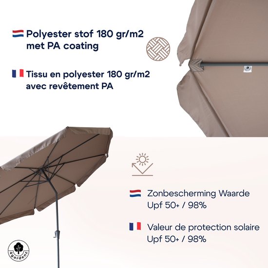 4gardenz® Parasol Kantelbaar