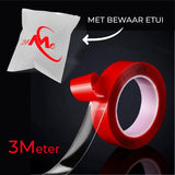 24ME® Dubbelzijdig Montage Tape Etui - 1mm - Transparant - Nano tape - Acrylic VHB