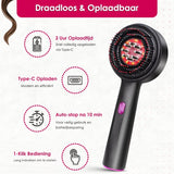 Scalp Massager Elektrisch met Roodlicht Therapie – Hoofdmassage Apparaat – USB Oplaadbaar – 3 Standen – Hoofdmassage Spin