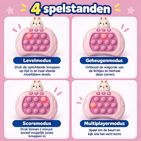 DMG Supply Pop It Game - Pop It - Pop Or Flop - Fidget Toy - Educatief Speelgoed