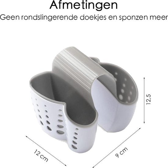 Gootsteen Organizer - 2 Vakjes - Waterbestendig - Siliconen
