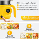 DMG Supply Noodle Pan - Geel - Elektrische Kookpan - Hotpot - Noodle Kom - 1,8 L - Multicooker