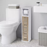 Toiletrolhouder met toiletroldispenser - 18x18x75