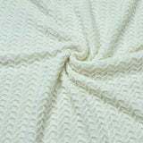 Zachte en Warme Deken - Wit - 100% Acryl - 130x160 cm - Lichtgewicht met Stijlvolle Franjes - Ideaal als Sprei, Plaid, Woondeken, Bankkleed of Sierdeken