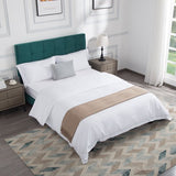 Bedombouw - Groen - 147x206x110cm - Bedombouw met Hoofdbord - De perfecte combinatie van comfort en stijl voor je slaapkamer