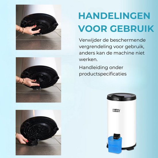 Lodgy® - Centrifuge - Droogzwierder - Centrifuge voor Wasgoed - Mini Wasdroger - AAA+