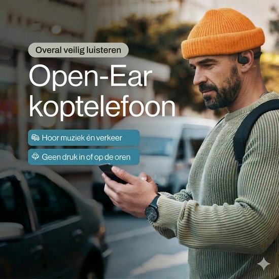 REBØNE® Sport Oortjes - Oordopjes Draadloos - Open ear - Draadloze - Bluetooth Koptelefoon