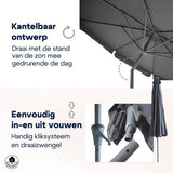 4gardenz® Parasol Kantelbaar