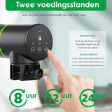 Automatische Voederautomaat met Timerfunctie - 200ml - Geschikt voor Vijver, Vlokken, Korrels en Tetra Visvoer - Visvoer Aquarium