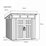 Lifetime - LG60336 - Tuinhuis - Tuinschuur - 237 x 254 x 254 cm