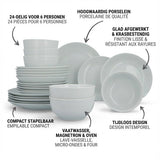 Luzzo® Serviesset met - delig - Wit
