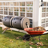 Lifetime® Kunststof Composteerder met 2 vaten 380L - 79x160x110cm