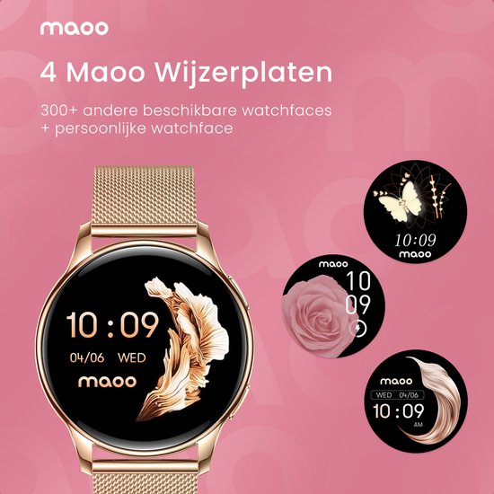 Maoo Ventura - Premium AMOLED Smartwatch Dames