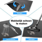 Kattenbakmat - 40 x 50 cm - Waterdicht - Dubbele laag - Honingraatstructuur - Uitloopmat - Placemat Kat - Schoonloopmat Kattenbak - Kattenbak Accessoires - Katten Grit Opvanger - Katten Mat