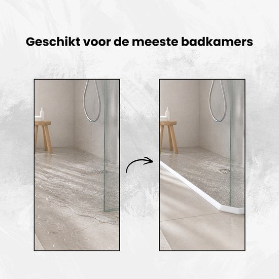 Waterkering - Siliconen - 1 Meter - Zelfklevende Kitrand - Waterdrempel - Douche dorpel