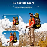 NovaWare Action Camera 6k - 50MP - Vlog Camera - Onderwater Camera - Actie Camera - Waterdicht tot 30M - Ultra 4K met 60FPS - Beeldstabilisatie EIS - IMX sensor