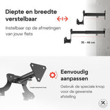 4toolz® Fiets Ophangbeugel Diepte Verstelbaar - Wandbeugel voor fiets