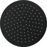 Luzzo® Regendouchekop Ø25 cm - Universele extra Platte Hoofddouche Rond RVS - Zwart