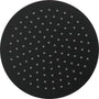 Luzzo® Regendouchekop Ø25 cm - Universele extra Platte Hoofddouche Rond RVS - Zwart