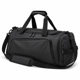 Sporttas 40L – 3-in-1 Sporttas, Reistas & Rugzak – Met Schoenenvak – Schoudertas met Rugzakbanden – Weekendtas – 58 × 26 × 26 cm – Zwart